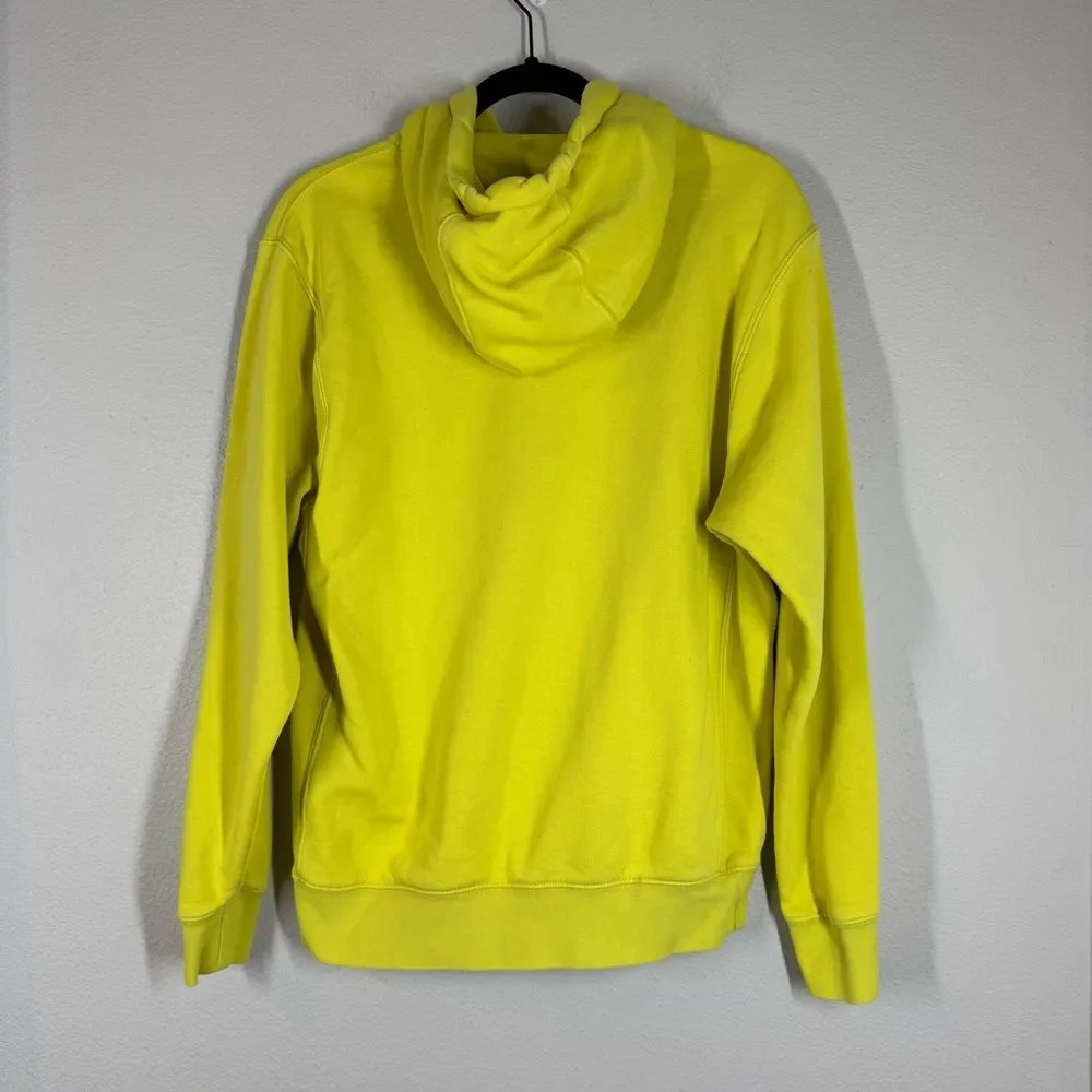 Nike Sportswear Club Fleece Hoodie Sweatshirt Neon Yellow Men’s Small BV2654-765